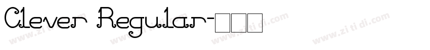 Clever Regular字体转换